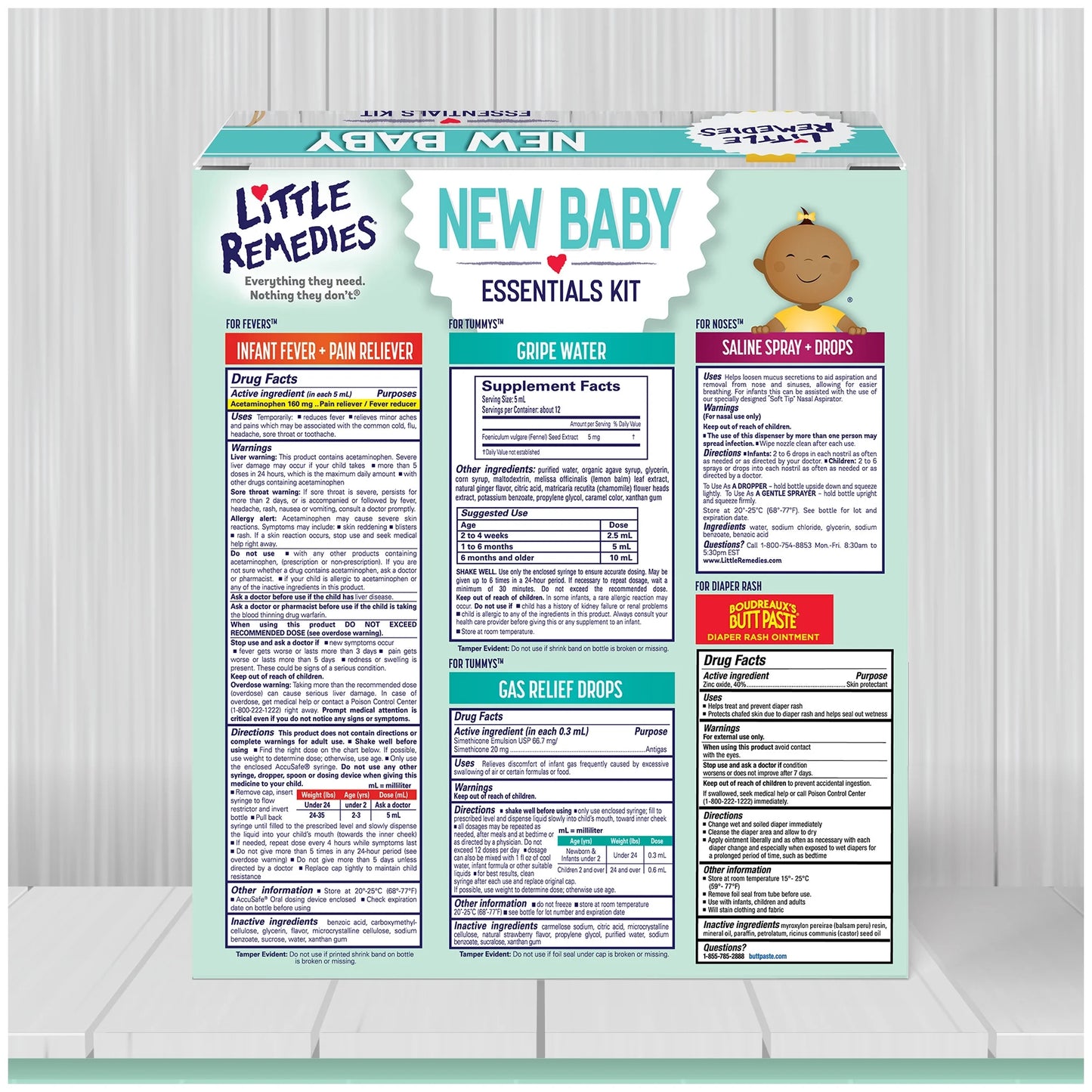 New Baby Essentials Kit, 6 Piece Kit for Baby'S Nose and Tummy, Infant Relief