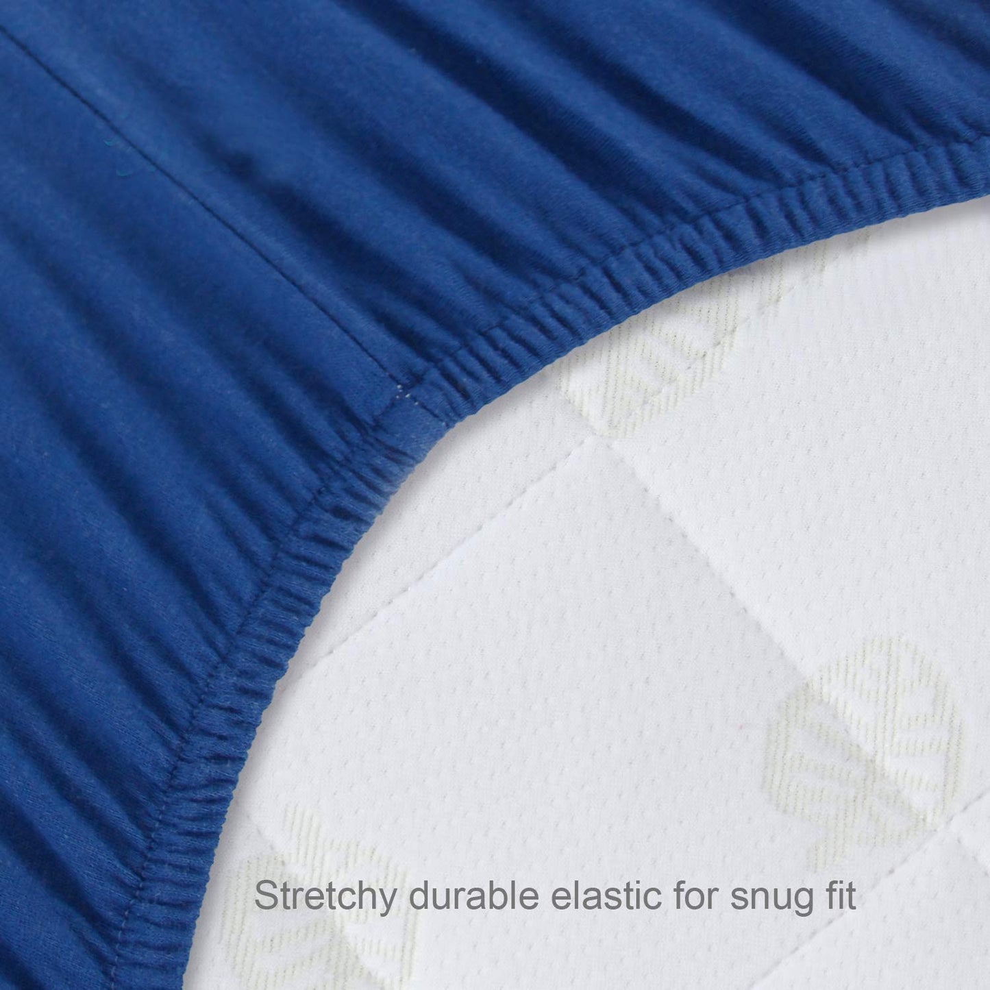 Crib Sheets Fitted for Boys, 2 Pack Crib Sheet Fits for Standard Crib Mattress, Neutral Toddler Bed Sheets Girl, Grey & Navy, 52”X 28”