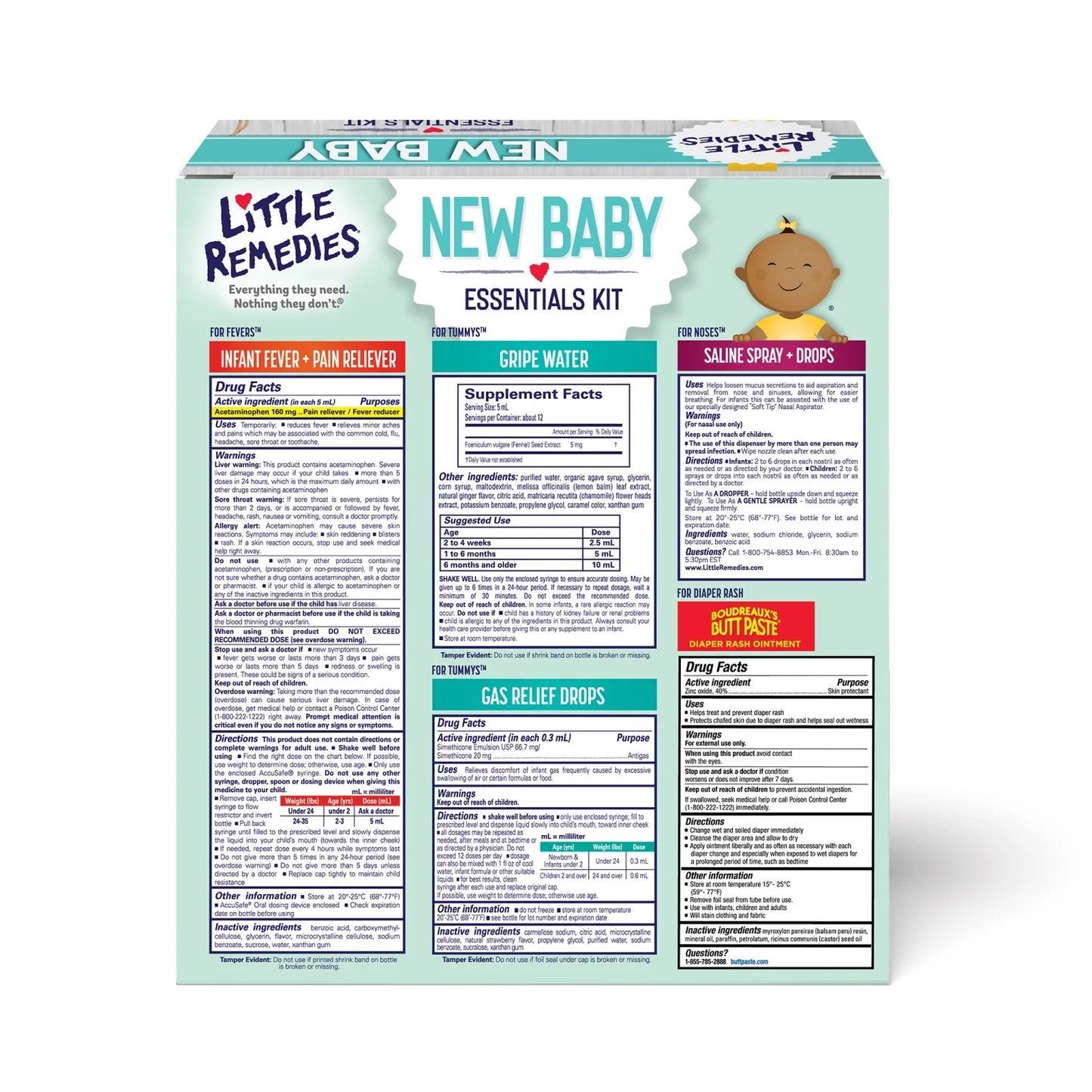 New Baby Essentials Kit, 6 Piece Kit for Baby'S Nose and Tummy, Infant Relief