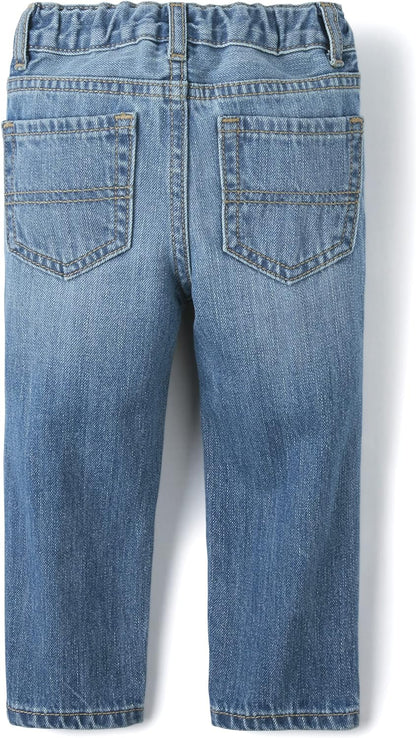 Baby and Toddler Boys' Basic Straight Leg Jeans, Multipack