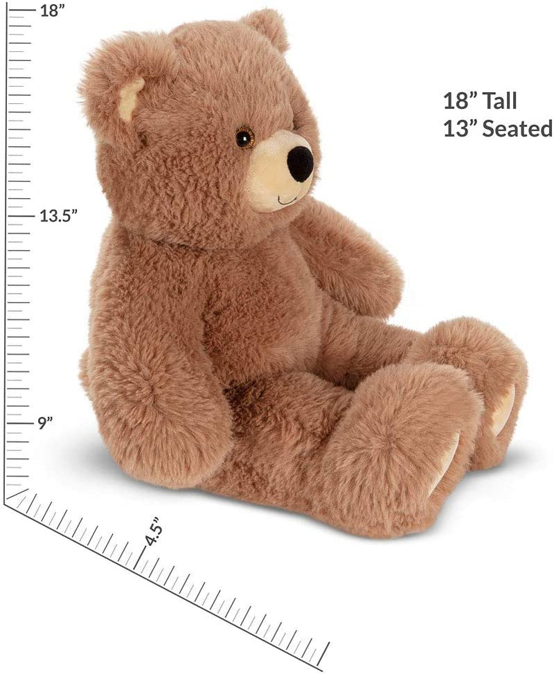 Cuddly Soft – 18 Inch Brown Bear Stuffed Animal, Oh so Soft Plush Toy, Adorable Easter Gift for All Ages