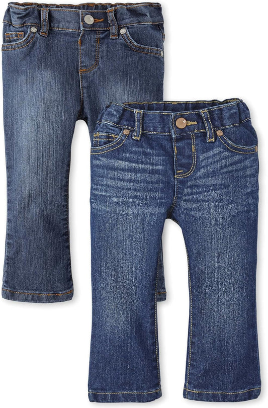 Baby Toddler Girls Basic Bootcut Jeans