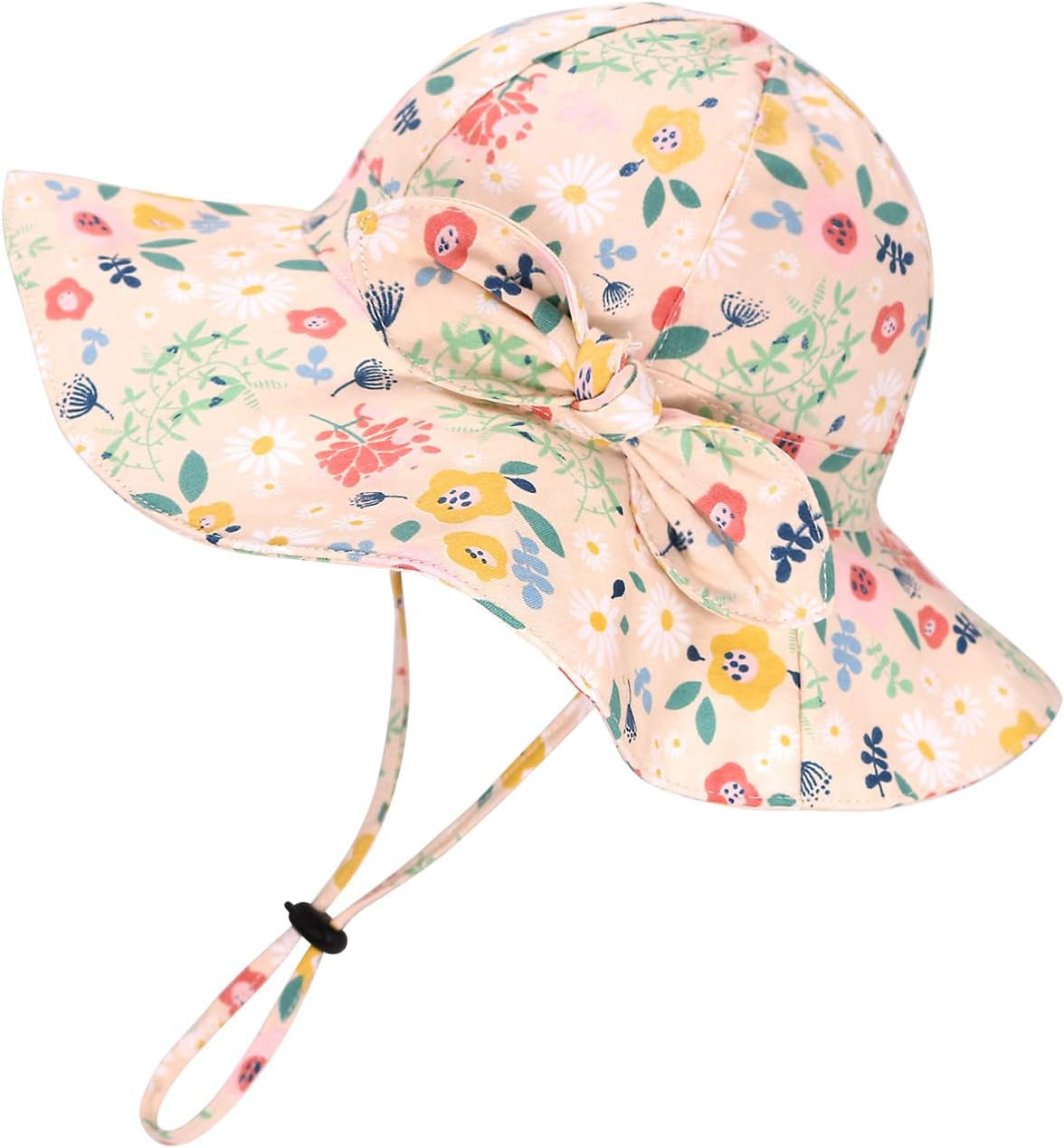 Toddler Kids Baby Girl Breathable Sun Hat Cotton Foldable 50+ SPF Protective