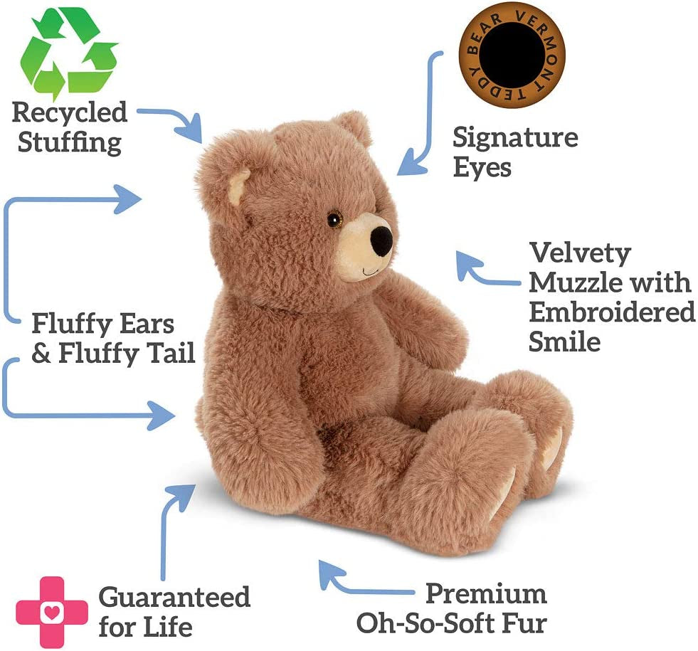 Cuddly Soft – 18 Inch Brown Bear Stuffed Animal, Oh so Soft Plush Toy, Adorable Easter Gift for All Ages